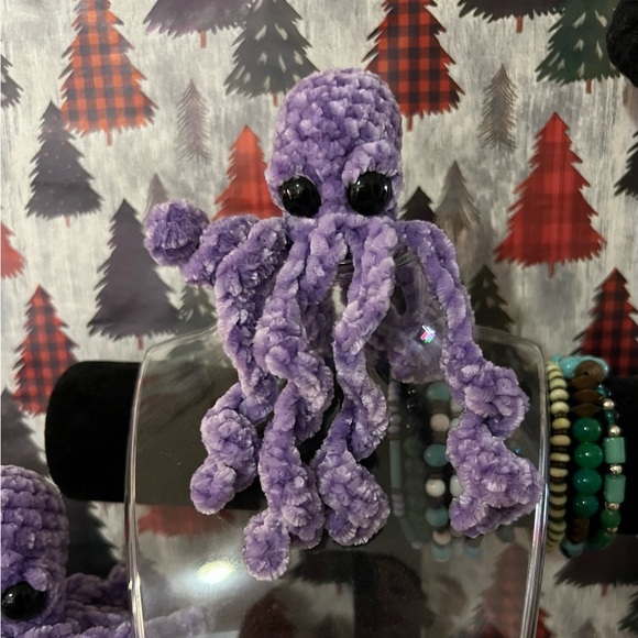 Mini Plush Crocheted Jellybean Octopus 🐙 - Picture 3 of 5